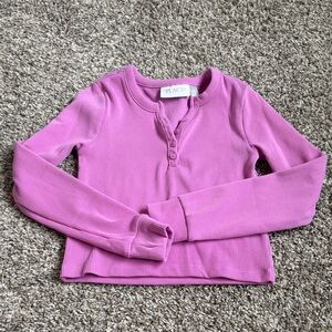Long sleeve T-shirt 5/6 girls light purple